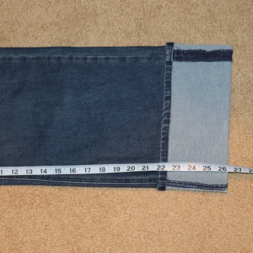 Sofia Vergara Cuffed Jeans - Sz 4 Dk Blue - Picture 4 of 4